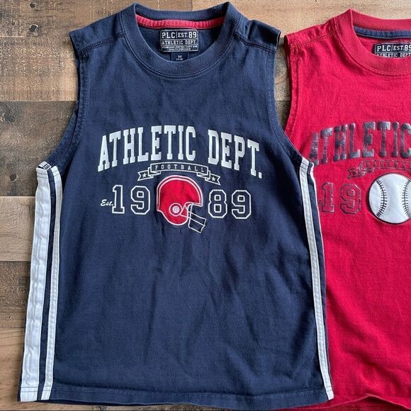 Children’s Place Athletic Dept Boys Lot Of 3 Cotton Tank Tops Size Medium 7/8 - Picture 4 of 8